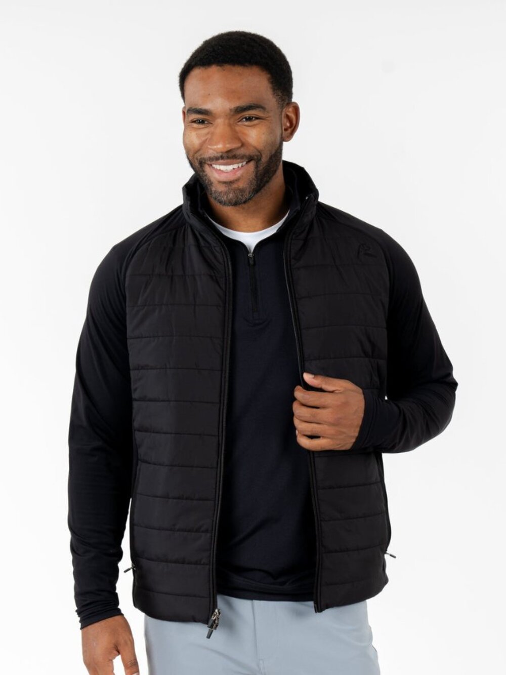 Rhoback Fulton Hybrid Jacket in Black Size Large